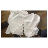 White Floral Embroidered Cafe Curtains