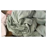 Sage Green Cotton Bedding Set, Full/Queen