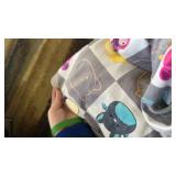 Squishmallows Character Pillowcase - Grey Checkered