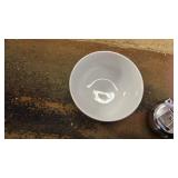 16pc Porcelain Beaded Rim Dinnerware Set White, Only 1 Bowl