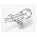 Adjustable Curtain Rod Set with Decorative Finials