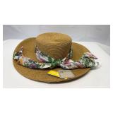 San Diego Hat Company Floral Band Straw Sun Hat