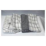 Montgomery Ward 20-Piece Kitchen Towel Set - Gray & White -
