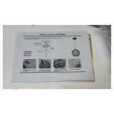 Modern Glass Globe Pendant Light Kit -