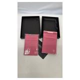 Premium card wallet Pink Accordion File Organizer with Box