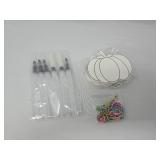 24 Color Acrylic Paint Marker Set with Pumpkin Templates