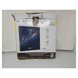 Life Unique Digital Bathroom Body Weight Scale Space Design with LCD Screen Display - DUKAP: Tempered Glass, Precision Tracking, AAA Battery Included