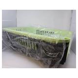 Fruggis Two-Door Dog Kennel with Top Opening  Plastic Dog Crate Porable for Pets up to 15 lbs  23  - Green & Black