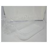 Set of 2 Clear Refrigerator Door Bin