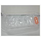 Set of 2 Clear Refrigerator Door Bin
