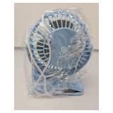 Beskar E300 USB Desk Fan - Blue