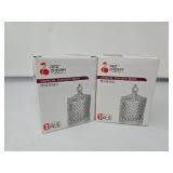 Set of 2 Red Cherry Jarvis Crystal Candy Box