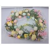 Pastel Easter Egg Floral Wreath