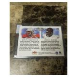 2000 Fleer Dominion Brian Urlacher and Corey Moore Pair Rookie Football Card