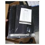 Furnulem Tall 4 Drawers Dresser, Vertical Storage Tower Black Dresser for Bedroom, Hallway, Entryway, Nursery, Closet Organizer, Nightstand Bedside Table Furniture, Sturdy Steel Frame, Wood Top