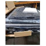 Furnulem Tall 4 Drawers Dresser, Vertical Storage Tower Black Dresser for Bedroom, Hallway, Entryway, Nursery, Closet Organizer, Nightstand Bedside Table Furniture, Sturdy Steel Frame, Wood Top