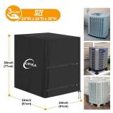 Kipiea Heavy Duty Air Conditioner Cover for Outside Units, Windproof, Anti-UV, Tear & Fade Resistant AC Cover for Winter (24 W x 24 D x 30 H)