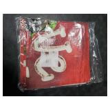 AVOIN colorlife Merry Christmas Let It Snow Snowman Red Throw Pillow Covers, 20 x 20 Inch Xmas Tree Holiday Cushion Case Decoration for Sofa Couch Set of 4