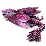 Guwewu Feathered Wyvern Dragon, 3D Printed Dragon, Articulated Dragon, Fidget Dragon, 3D Printed Toys, Desktop Pet (Stellarscale)