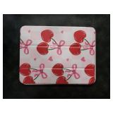 Mektron Case for 2025 iPad 11 inch (A16 Chip) 11th Gen Fit iPad 10th Gen10.9 inch 2022, Buit in Pencil Holder with Shockproof Cover Clear Shell + Trifold Stand + Auto Wake/Sleep, Cherries Bows C353