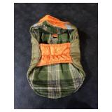 Reversible Waterproof Dog Coat - Adjustable Winter Jacket for Small to Large Breeds, Warm Cold Weather Apparel for Medium Dogs (Army Green & Orange, Small (Pack of 1))