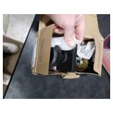 Black Pismo Interior Door Knob with Lock