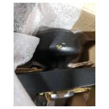 Black Pismo Interior Door Knob with Lock