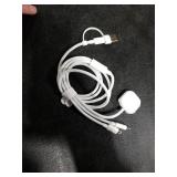 Travel Charger for Apple Watch, 3 in 2 Multi Charging Cable/Cord with Lightning/USB C/iWatch Charger, Travel Chargers for Multiple Devices, Compatible with iWatch Series/iPhone 17-8/iPad/AirPods 4FT