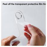 ZUNTO Acrylic Paper Towel Holder - Adhesive Paper Towel Roll Holder Under Cabinet, Clear Plastic Wall Mounted Paper Towel Rack for Kitchen, Frees up Counter Space