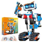 okk Robot Building Toys for Boys, STEM Projects for Kids Ages 6-12, Remote & APP Controlled Engineering Learning Educational Coding DIY Building Kit Rechargeable Robot Toy Gifts for Girls