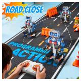 okk Robot Building Toys for Boys, STEM Projects for Kids Ages 6-12, Remote & APP Controlled Engineering Learning Educational Coding DIY Building Kit Rechargeable Robot Toy Gifts for Girls