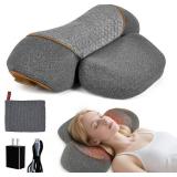 WALFITE 3-in-1 Rechargeable Neck Massager Pillow with Heating & Traction - Deep Tissue Pain Relief, Shoulder & Necks Hump Corrector for Women, Gift for Family