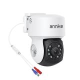 ANNKE 1080P 2MP AHD CCTV Home Surveillance Dome PT Wired Camera with 350° pan and 90° tilt, 100ft IR Night Vision, IP65 Weatherproof Security Add-On Cam for Outdoor Use, Wide Compatibility - APT200