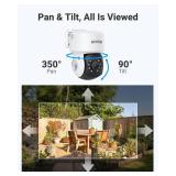 ANNKE 1080P 2MP AHD CCTV Home Surveillance Dome PT Wired Camera with 350° pan and 90° tilt, 100ft IR Night Vision, IP65 Weatherproof Security Add-On Cam for Outdoor Use, Wide Compatibility - APT200