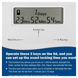 Timed Lock Box, Phone Lock Box with Timer, Rechargeable Time Locking Container, 6.5