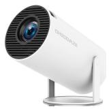 Mini Projector, HY300 PRO Portable Projector, Smart Projector Support 4K 1080P with Dual-Band WIFI6 5G Wireless 5.4 Bluetooth, 200 ANSI, Auto Keystone Correction, 35-130 Screen Video Projector