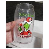 Arsemica Funny Christmas Beer Glass for Men Women, 16 oz Holiday Glass Drinking Cups, White Elephant Gifts for Men Women, Christmas Glass Cup Party Supplies Table Decor Stocking Stuffers