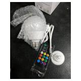 Brightown E26 Rechargeable Light Bulb with Remote and Timer, Battery Backup Bulb for Sconces and Lamps, Magnetic Bulbs for Non-Hardwired Fixture, 3 Color Temperatures + 9 RGB Colors, Dimmable, 2 Pack