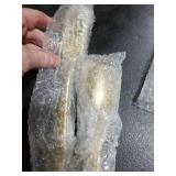 Aisoso Gold Silverware Set for 8, 38Piece Gold Flatware Set Stainless Steel Cutlery Kitchen Utensil Set Mirror Polished