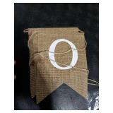 Anwyll Burlap One Banner - NO DIY One Highchair Banner First Birthday Boy Girl Banner Sign Decoration 1st Happy Birthday High Chair Banners for Babies Photo Prop Party Decoration Indoor Outdoor