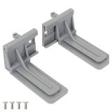 TOUCH Rear Mounting (1 Pair, 2 Pcs) for 1/2 and 5/8 INCH Undermount Soft-Close Drawer Slides Socket, Drawer Track Back Mount Brackets for Face Frame Cabinets Drawer Gildes