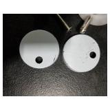 Quick Release Top Hinge Fixings 2pcs Toilet Seat Hinge Fixings Universal Toilet Seat Top Fixing Part Toilet Top Fix Nuts Replacement with 50mm Base