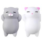 Nutty Toys Squishy Cat Set - 2 Soft Silicone Kawaii Kitties, Top Stress Relief Toy 2026 Unique Gifts for Teens Kids Women Men Adults Best Teenage Girls Teen Boy Tween Valentines Day, Easter Gift Idea