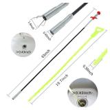 DR.PEN Flexible Grabber Claw Pick Up Reacher Tool (Drain Clog Remove Tool), With 4 Claws Bendable Hose Pickup Reaching Assist Tool for Litter Pick, Home and Kitchen Sink, Drains, Toilet (63 inch)