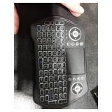 BL Mini Wireless Keyboard Remote Control with Touchpad Mouse Combo, Backlit 2.4GHz Mini Keyboard Wireless USB Dongle Rechargeable Li-ion Battery for Android TV Box Smart TV PC PS3 Windows MacOS X-Box