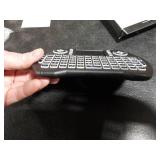 BL Mini Wireless Keyboard Remote Control with Touchpad Mouse Combo, Backlit 2.4GHz Mini Keyboard Wireless USB Dongle Rechargeable Li-ion Battery for Android TV Box Smart TV PC PS3 Windows MacOS X-Box