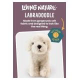 Living Nature Labradoodle Stuffed Animal | Fluffy Dog Animal | Soft Toy for Kids | 10 Inches
