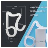 Holiday Light Clips Christmas Light Clips Outdoor Hang Gutter Hooks for Christmas Decoration String Lights Weatherproof Outdoor Lights Clips for Halloween Xmas(100 Pieces)