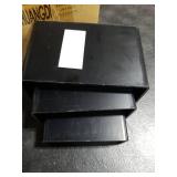 Chuangdi 2 Sets Acrylic Display Risers, Product Stand, Jewelry Display Riser Shelf Showcase Fixtures for Dessert Cupcake Candy Figure Treat Action Showcase(Black,Small Set)