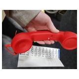 Retro Phone Handset,2026 New Retro Style Type-C Phone Handset,Type-C Retro Telephone Wired Handsets Style Landline Handle Receiver for Cell Mobile Video Conferences,Calls,Meetings (Red)